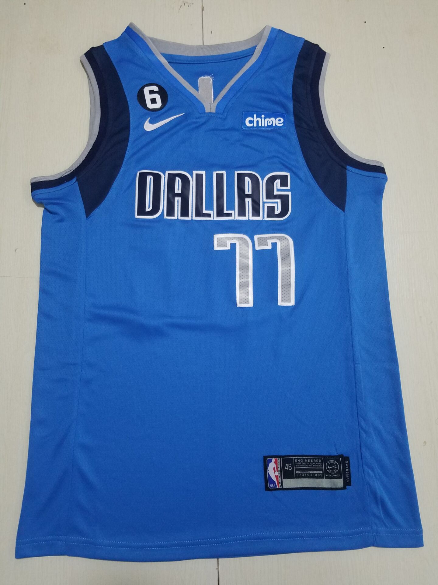 Men Dallas Mavericks #77 Luka Doncic Light Blue Nike 2022 NBA Jersey->washington wizards->NBA Jersey